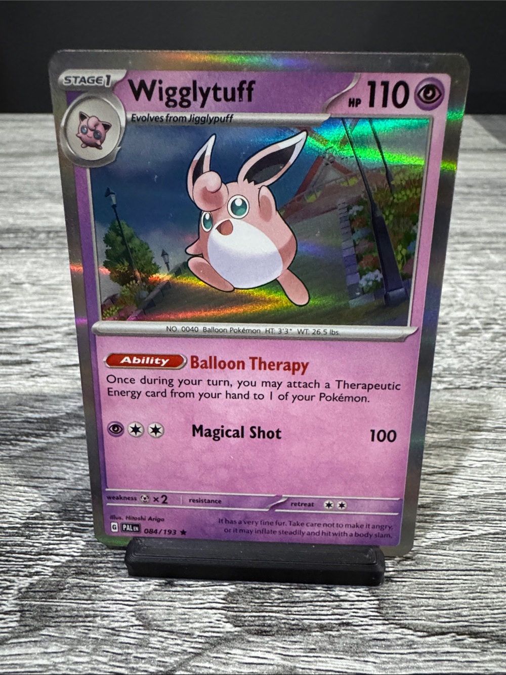 Pokémon | Paldea Evolved #084/193 (Holo): Wigglytuff (2023) - Trading Card